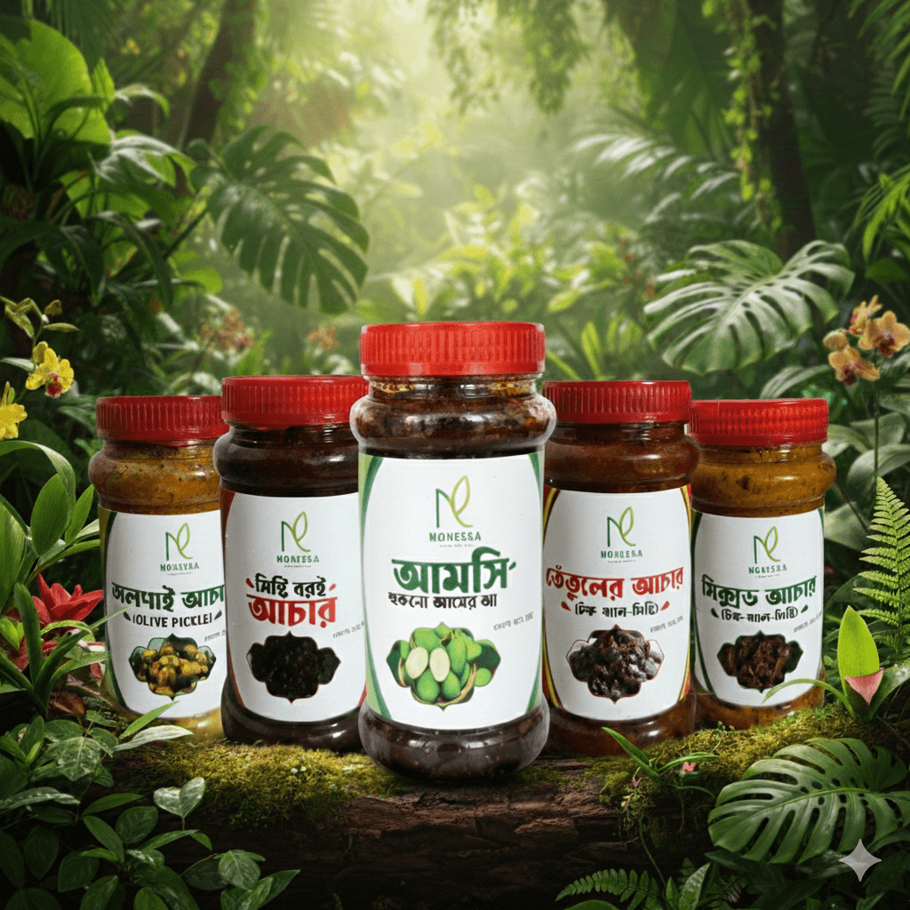 ৫ রকমের টক-ঝাল-মিষ্টি স্বাদের আচারের কম্বো (Pickle Combo)